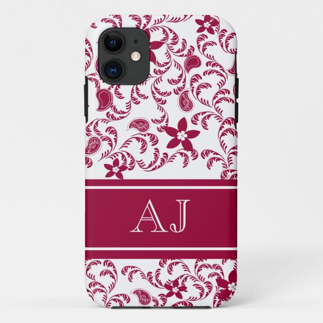 Paisley Garden with Changable Colour Case-Mate iPhone Case (Back)