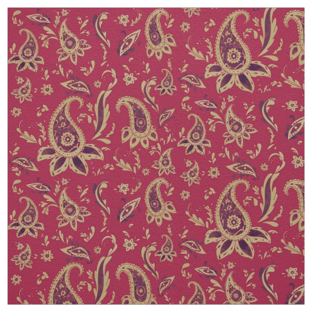 Paisley gold, Fabric (Swatch)