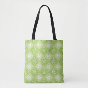 Paisley green summer pattern. tote bag