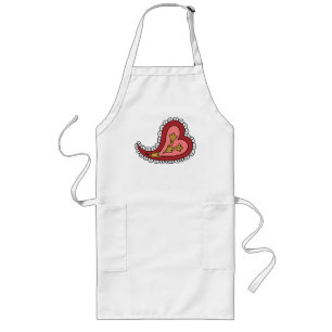 Paisley Heart Apron