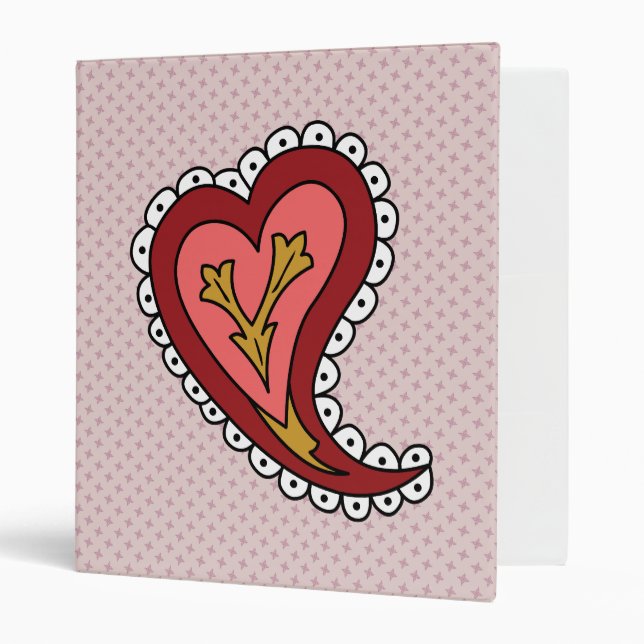 Paisley Heart Binder (Front/Inside)