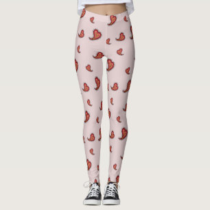 Paisley Heart Leggings