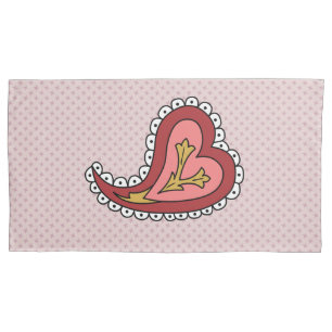 Paisley Heart Pillowcase