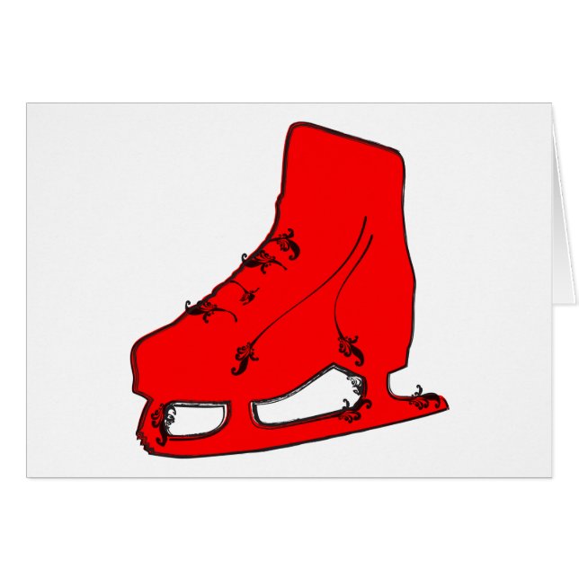 paisley ice skate (Front Horizontal)