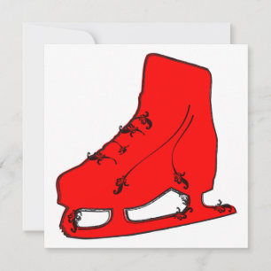 paisley ice skate invitation