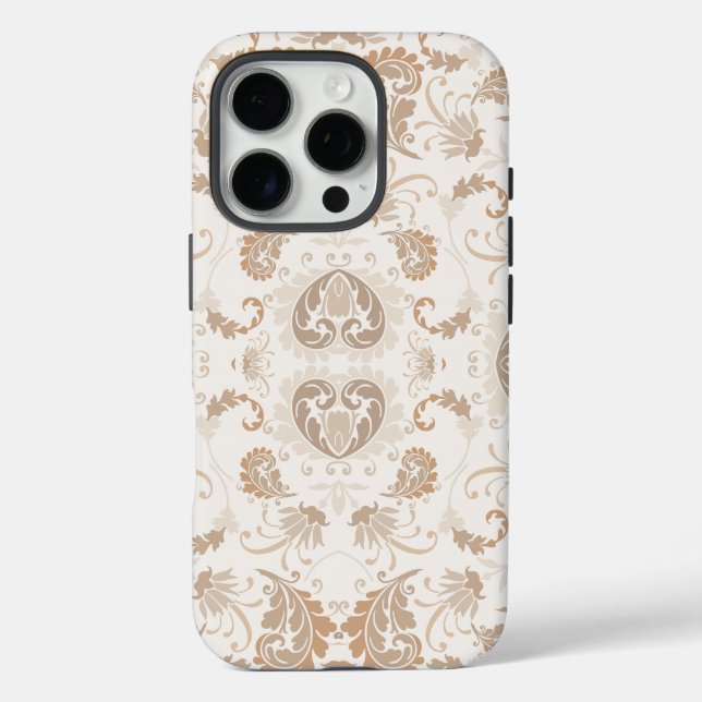 Paisley in Beige Aesthetic Modern Tan Brown Case-Mate iPhone Case (Back)