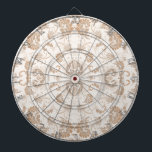 Paisley in Beige Aesthetic Modern Tan Brown Dartboard<br><div class="desc">Paisley in Beige Aesthetic Modern Tan Brown</div>