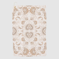 Paisley in Beige Aesthetic Modern Tan Brown