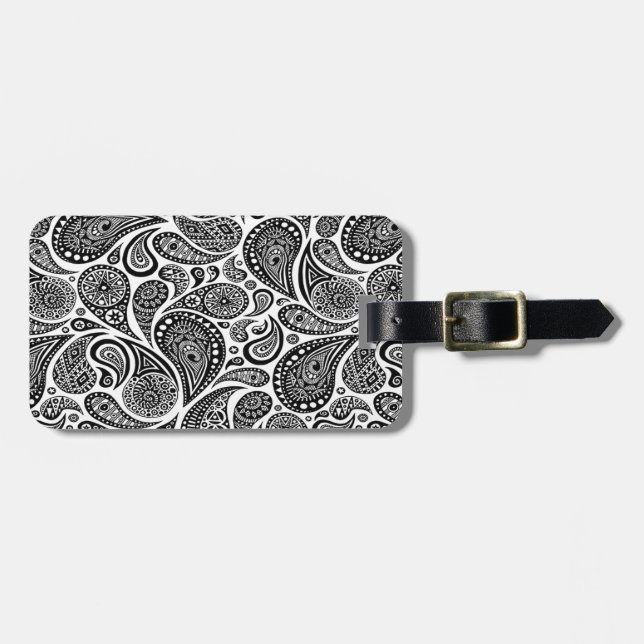 Paisley Luggage Tag (Front Horizontal)