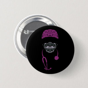 paisley med mask button