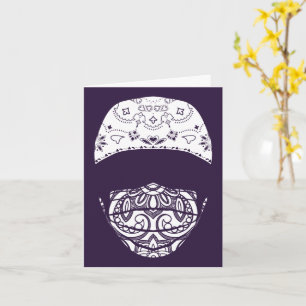 paisley med mask card