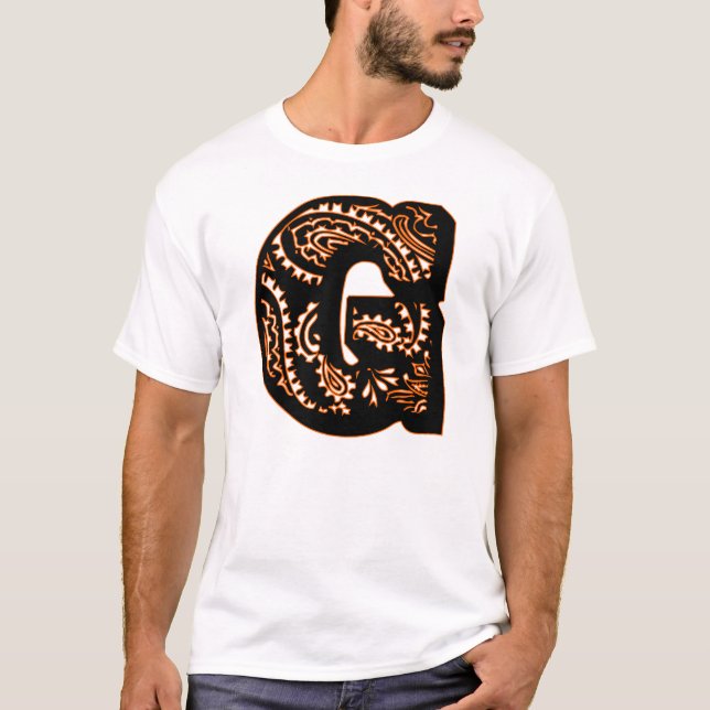 Paisley Monogram - G T-Shirt (Front)