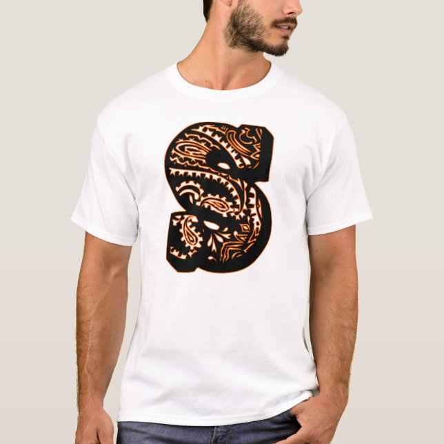 Paisley Monogram - S T-Shirt (Front)