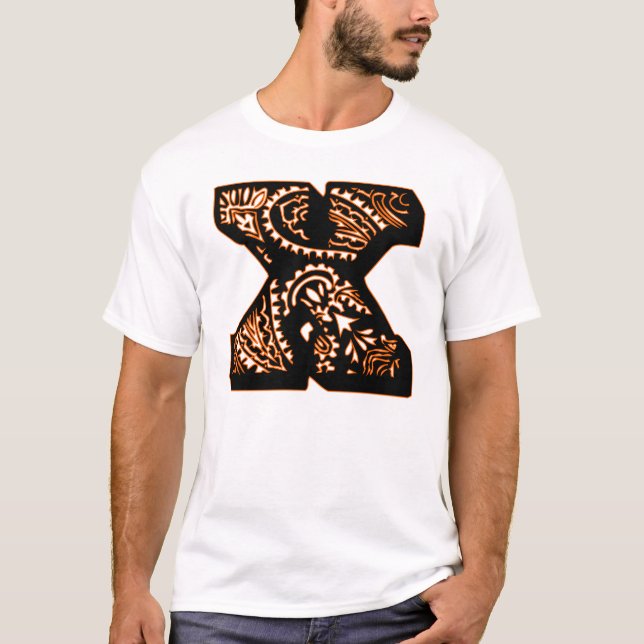 Paisley Monogram - X T-Shirt (Front)