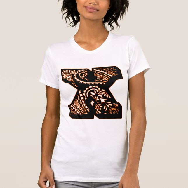 Paisley Monogram - X T-Shirt (Front)