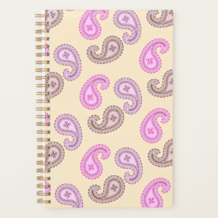 Paisley Motif Boho Small Size Planner