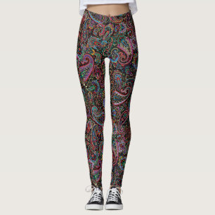 Paisley Multi Color série 50 Leggings
