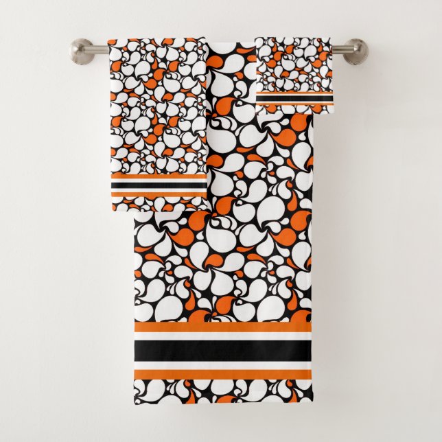 Paisley orange et noir (En situation)