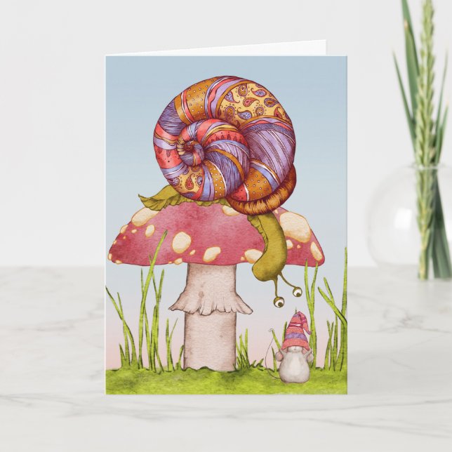 Paisley orange pourpre escargot ami bonjour vous m (Devant)