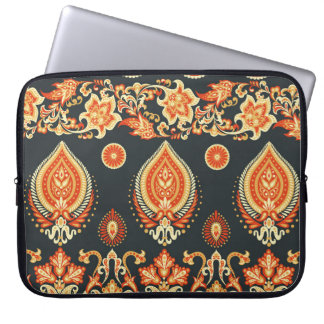 Paisley Oriental Ethnic Fabric Laptop Sleeve