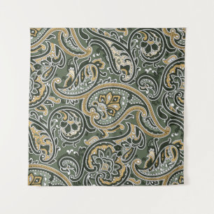 Paisley Oriental Ethnic, Vintage Seamless. Tapestry