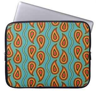 Paisley Ornamental Texture: Indian Elegance. Laptop Sleeve