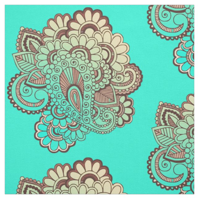 Paisley Ornaments I + your backgr. & ideas Fabric (Swatch)