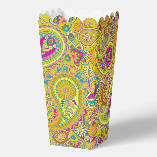 Paisley Ornaments / Pattern 1 Favor Box (Back)