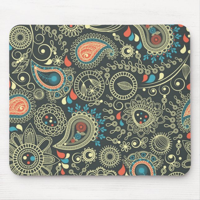 Paisley Pattern 3 Mouse Pad (Front)