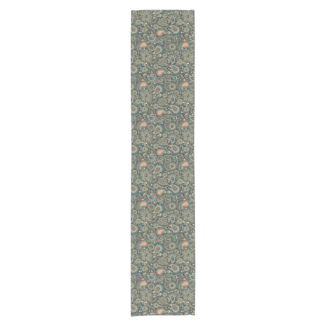 Paisley Pattern 3 Short Table Runner (Front)