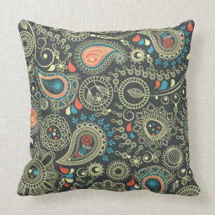 Paisley Pattern 3 Throw Pillow