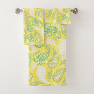 Paisley Pattern Bath Towel Set