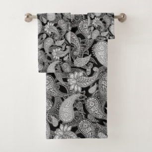 Paisley Pattern Bath Towel Set