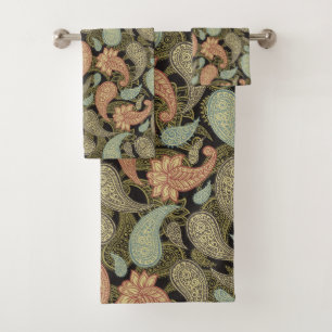 Paisley Pattern  Bath Towel Set