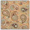 Paisley pattern Brown and teal
