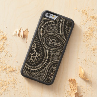 Paisley Pattern Carved Maple iPhone 6 Bumper Case