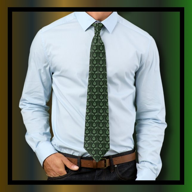 Paisley Pattern Dark Green Tie (Creator Uploaded)