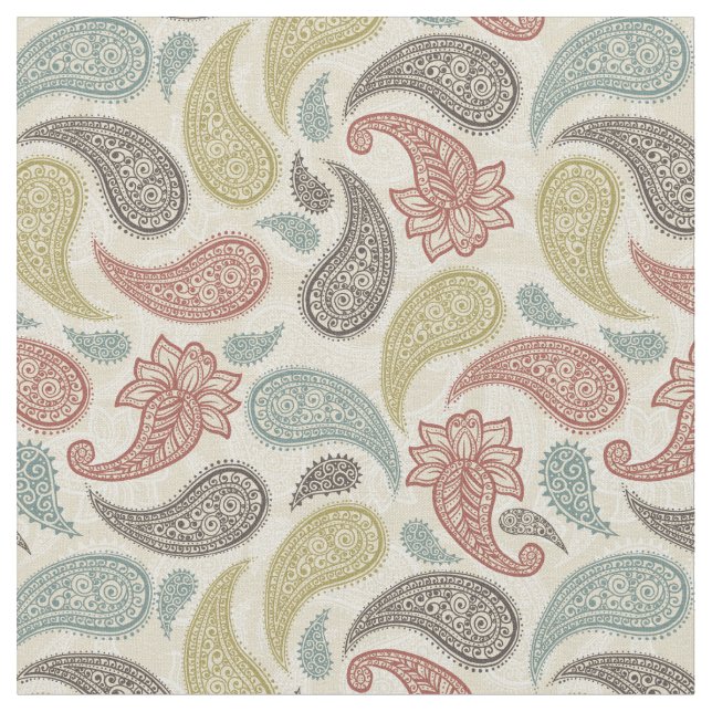 Paisley Pattern Fabric (Close Up)