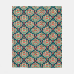 Paisley pattern fleece blanket