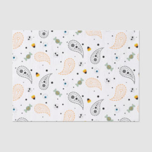 Paisley Pattern Happy Halloween Trick Or Treat Tissue Paper