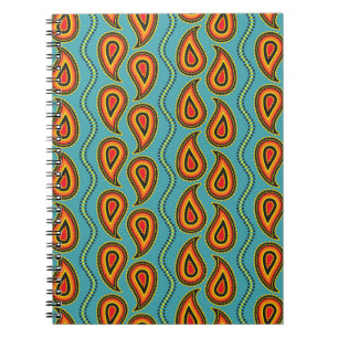 Paisley pattern,ornamental fabric texture indian s notebook