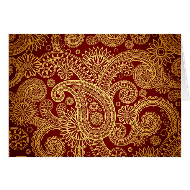 Paisley Pattern, Persian Paisley, Oriental Paisley (Front Horizontal)