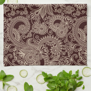 Paisley Pattern, Persian Paisley, Oriental Paisley Kitchen Towel