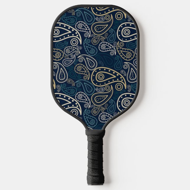 Paisley Pattern Pickleball Paddle (Front)
