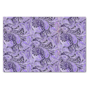 Paisley Pattern Purple Tissue Paper