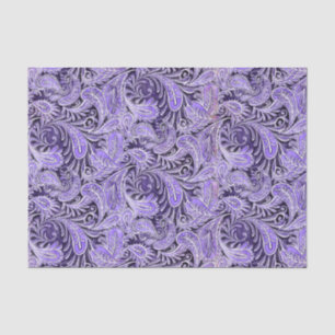 Paisley Pattern Purple Tissue Paper