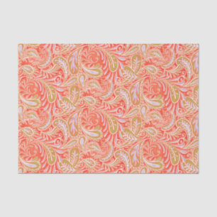 Paisley Pattern Red and Green Tissue Paper