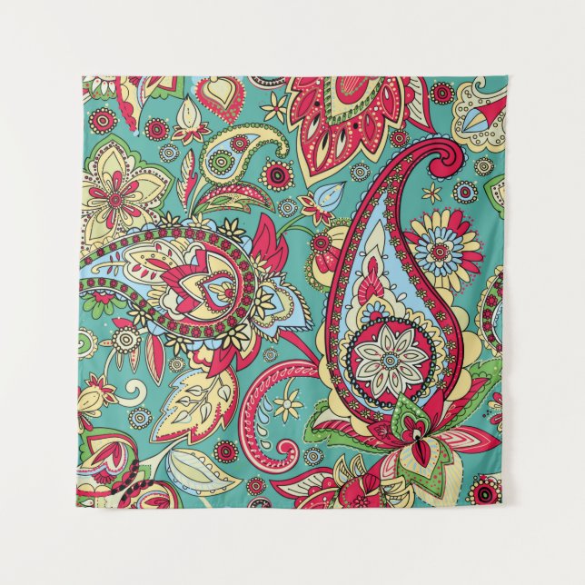 Paisley pattern. Seamless oriental pattern based o Tapestry (Front)