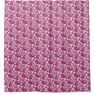 Paisley pattern, shades of light to deep pink