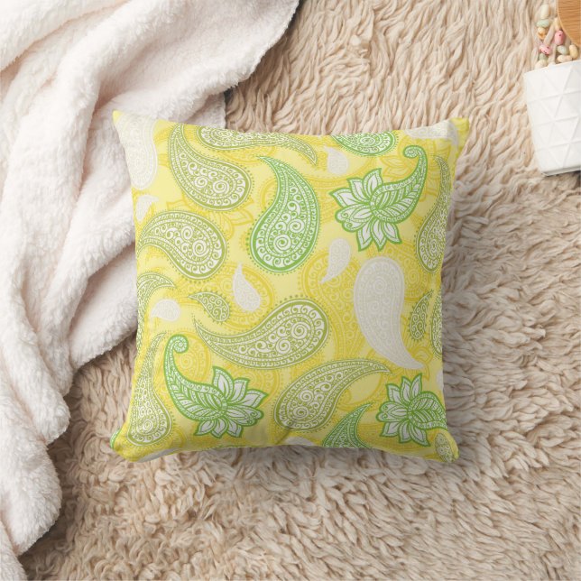 Paisley Pattern  Throw Pillow (Blanket)